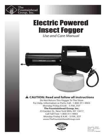 cutter electric insect fogger 190396